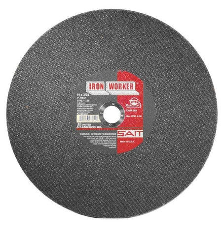 Blade Chop Saw Abrasive 14" - 1" Arbor