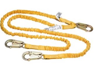 Body Harness Double Lanyard 6' with Regular Hook