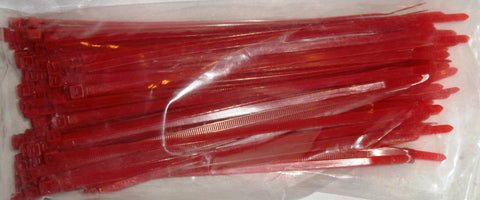 Zip Tie - Red (Package of 100)