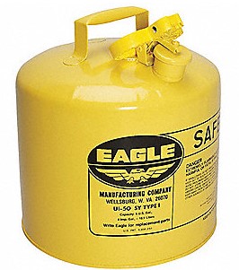 Diesel Fuel 5 Gallons W/Safety Can