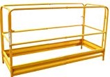Scaffold Baker Safety Guard Rail Set Up