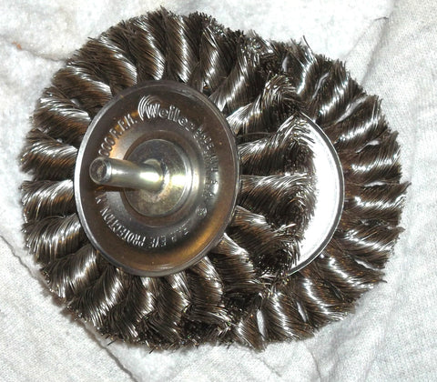 Brush Wire Wheel 3" Stainless Steel W/Stem